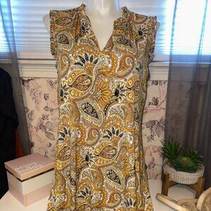 Michael Kors Sleeveless Paisley Shift Dress